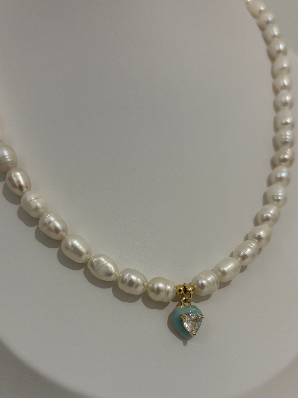 Blue Skies Pearl Necklace
